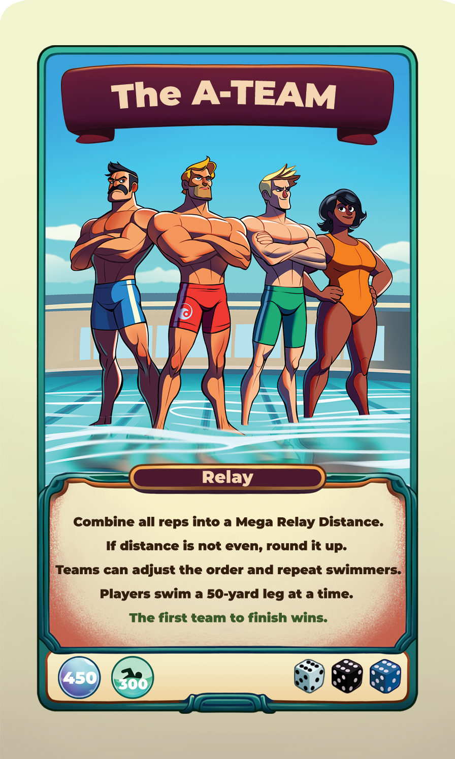 The A-Team challenge card